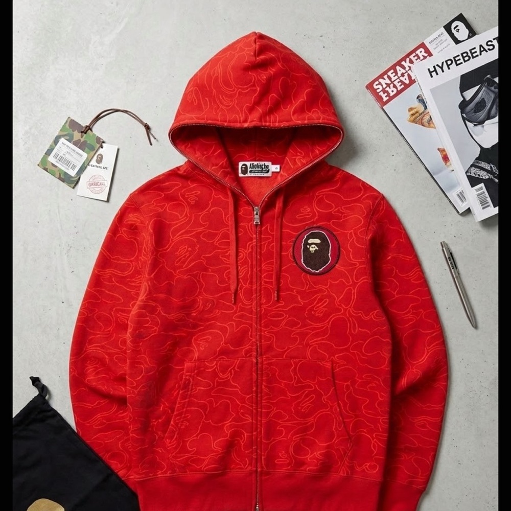 Red Zip-Up Hoodie